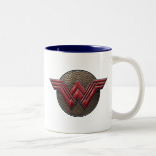 Wunderschönes Frauensymbol über konzentrierten K Zweifarbige Tasse