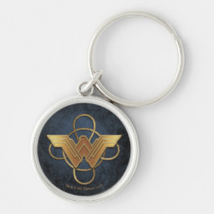 Wunderschönes Goldsymbol über Lasso Schlüsselanhänger