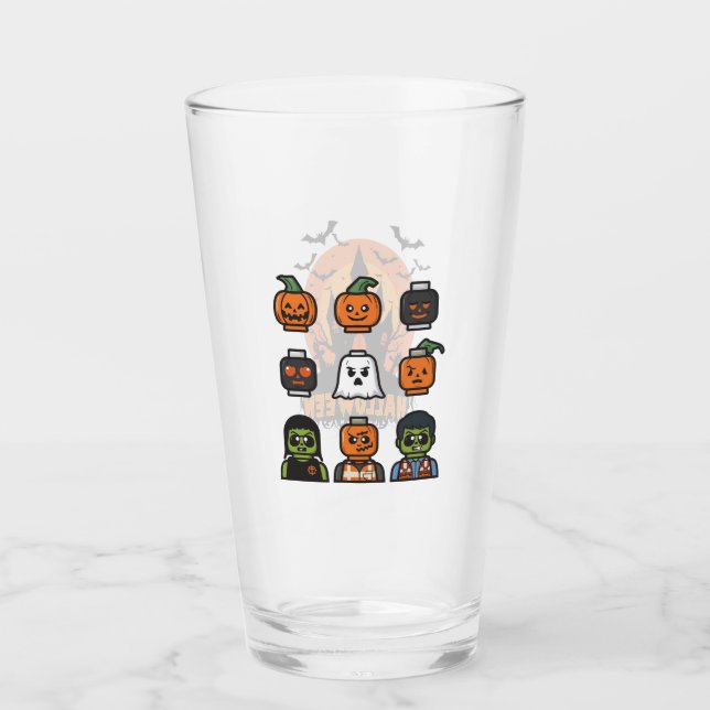 Wunderschönes Halloween Drink-Glasdesign Glas (Vorderseite)