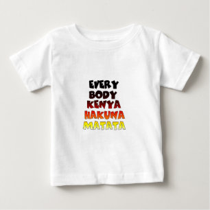 Wunderschönes Kenia Farbige Erstaunliche Text Zita Baby T-shirt