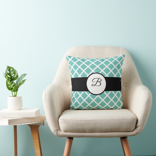 Wunderschönes Kissen mit eigenem Text aus Monogram (Stuhl )