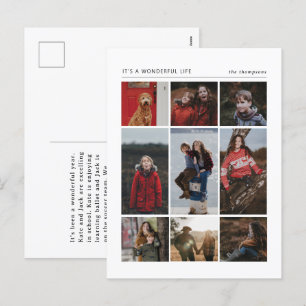 Wunderschönes Life Mulit Foto Holiday Postkarte