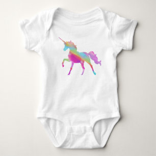 Wunderschönes Magisches Farbunicorn  Baby Strampler