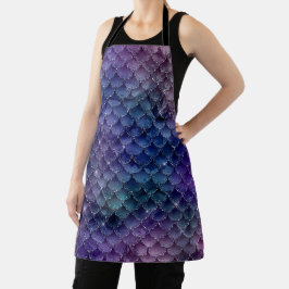 Wunderschönes Mermaid-Glitzer-Design Schürze