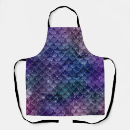 Wunderschönes Mermaid-Glitzer-Design Schürze