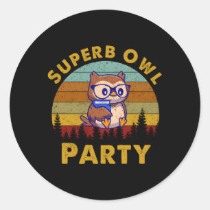 Wunderschönes Owl Py W, das wir im Schatten tun Runder Aufkleber