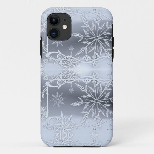 Wunderschönes perfektes Weihnachtssilber SNowflake Case-Mate iPhone Hülle (Rückseite)