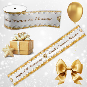 Wunderschönes Personalisiertes Ribbon, 50. Satinband