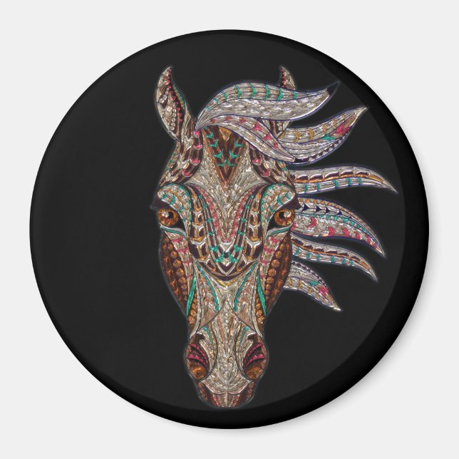 Wunderschönes Pferd Magnet (Vorne)