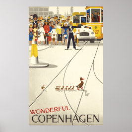 Wunderschönes Reiseplakat von Kopenhagen Poster