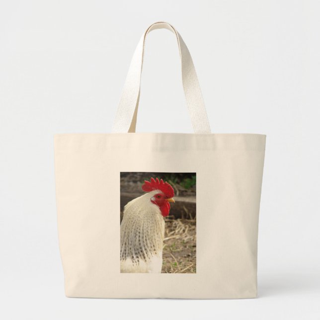 Wunderschönes Rooster Jumbo Stoffbeutel (Vorne)