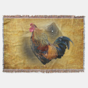 Wunderschönes Rooster und rustikales Hühnercoop Decke