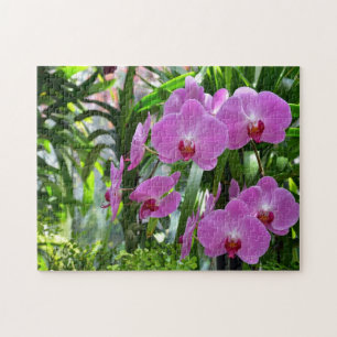 Wunderschönes Rosa-Orchideenpuzzle