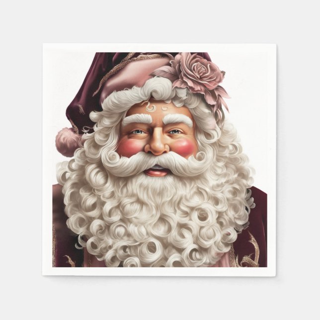 Wunderschönes Santa-Claus-Papier  Serviette (Vorderseite)