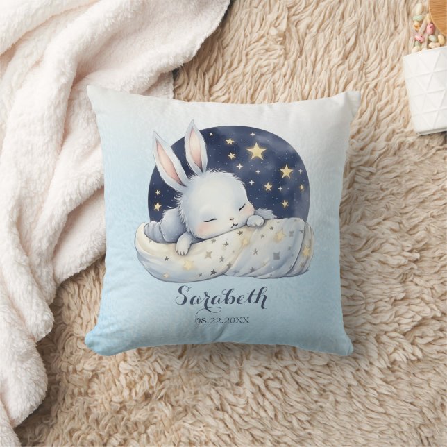 Wunderschönes Schlaf Baby Bunny Kinderzimmer Kissen (Decke)