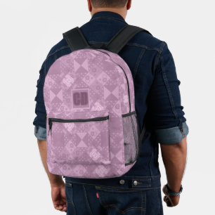 wunderschönes schlichtes Flickwerk Bedruckter Rucksack