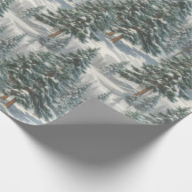 Wunderschönes Schneekiefer-Pine-Tree-Umschlagpapie