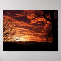 Wunderschönes Sonnenaufgang Poster