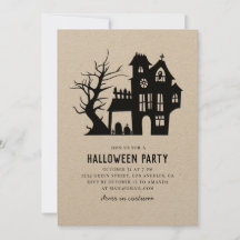Wunderschönes Spuk Haus. Halloween-Party rustikal
