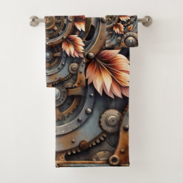 Wunderschönes Steampunkdesign Badhandtuch Set