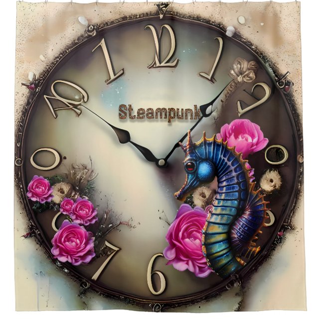 Wunderschönes Steampunkdesign Duschvorhang (Vorderseite)