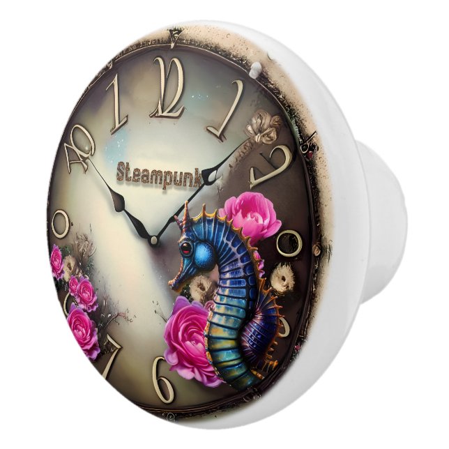 Wunderschönes Steampunkdesign Keramikknauf (Rechts)