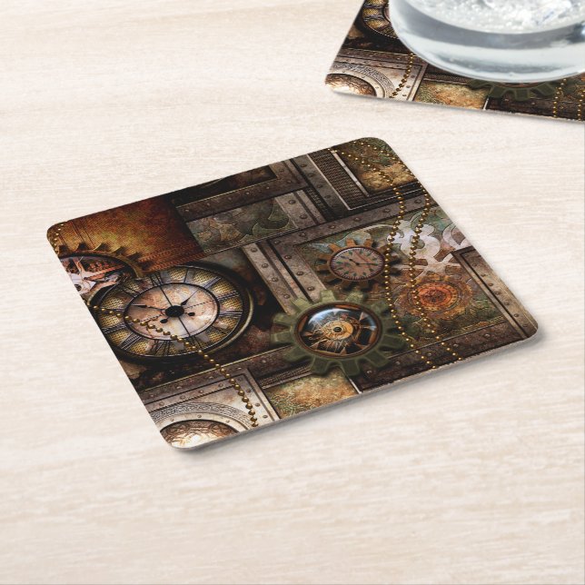 Wunderschönes Steampunkdesign Rechteckiger Pappuntersetzer (angewinkelt)