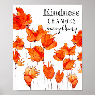 Wunderschönes und farbenfrohes Poppies Poster 8X10