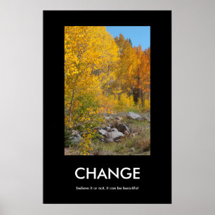 Wunderschönes Veränderungspapster für den Herbst Poster