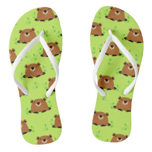 Wunderschönes Waldgrundmuster Flip Flops