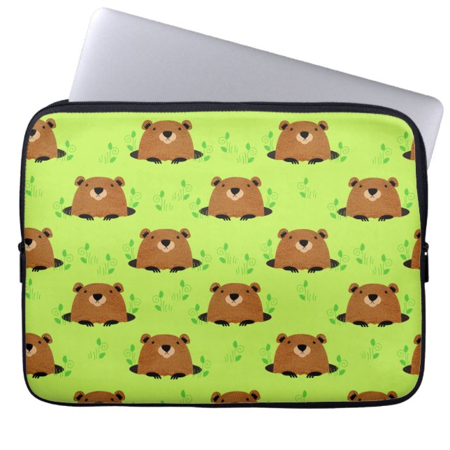 Wunderschönes Waldgrundmuster Laptopschutzhülle (Vorderseite)