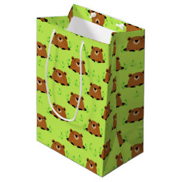 Wunderschönes Waldgrundmuster Mittlere Geschenktüte