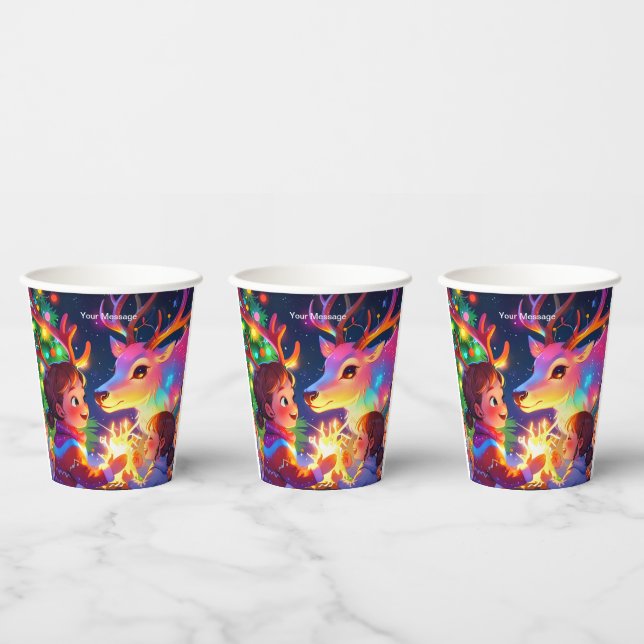 Wunderschönes Weihnachtsglühen Pappbecher (Multi)