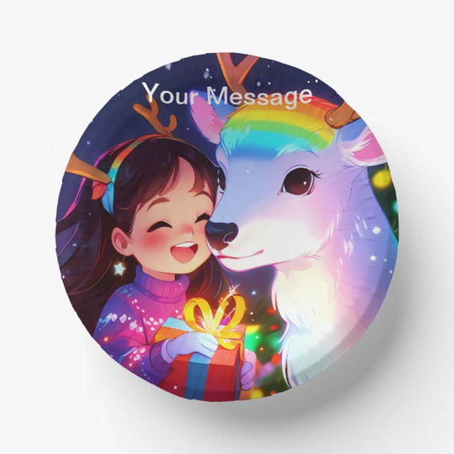 Wunderschönes Weihnachtsglühen Pappteller (Vorderseite)