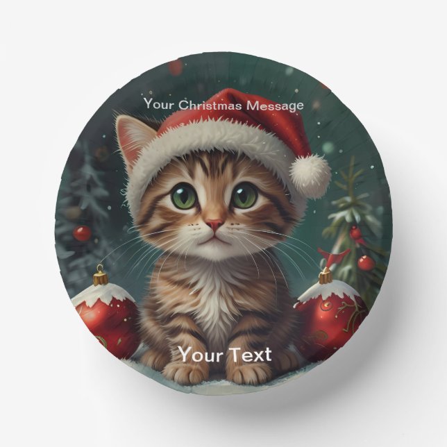 Wunderschönes Weihnachtsglühen Pappteller (Vorderseite)