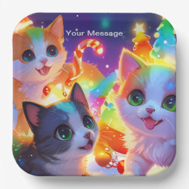 Wunderschönes Weihnachtsglühen Pappteller