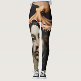 Wunderschöpferisches Meerestier Oktopus Dunkle Aka Leggings