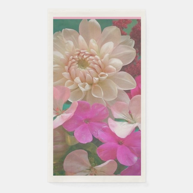 Wundervolle Blüten Serviette (Vorderseite)