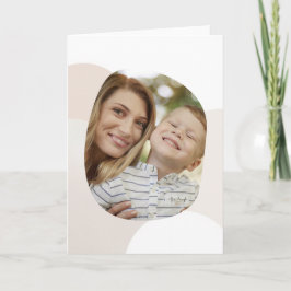 Wundervolle Mutter - Minimalistische Foto-Mutterta Karte