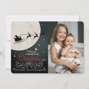 Wundervolle Weihnachtsfotokarte Feiertagskarte