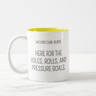 Wundpflege-Krankenschwester Vibes Tasse, lustige K Zweifarbige Tasse