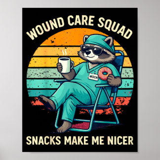 Wundpflegekrankenschwester Lustige Snacks Machen N Poster
