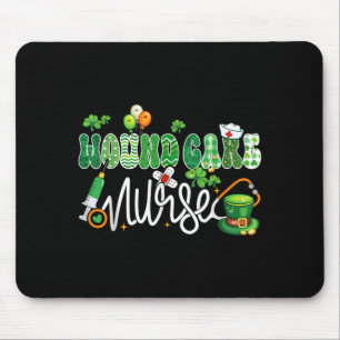 Wundpflegekrankenschwester Stethoskop Glücksklee S Mousepad