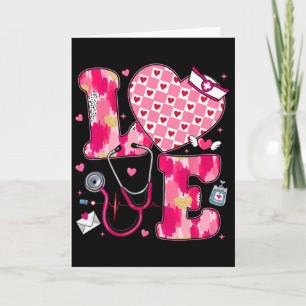Wundpflegekrankenschwester Valentinstag Liebe Frau Karte