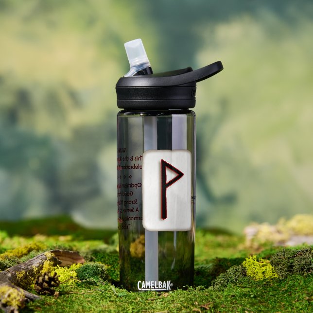Wunjo "Freude" Runenstein Trinkflasche (Außenbereich)