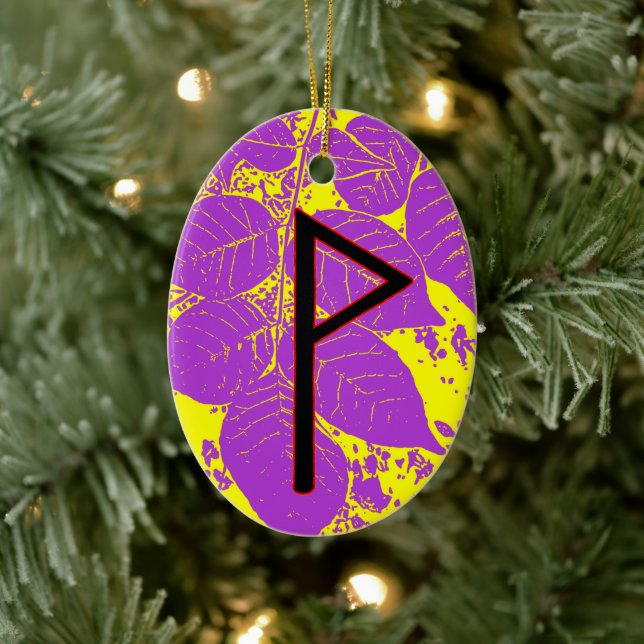 Wunjo Viking Rune Weihnachten Ornament - Joy! (Baum)