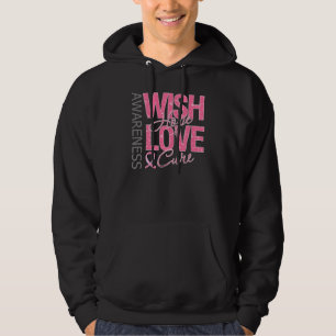 Wunsch-Hoffnungs-Liebe-Heilungs-Brustkrebs Hoodie
