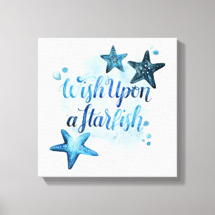 Wunsch nach einem Starfish Leinwanddruck