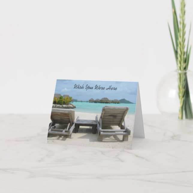 Wunsch waren Sie hier Anmerkung Karte (Vorderseite)