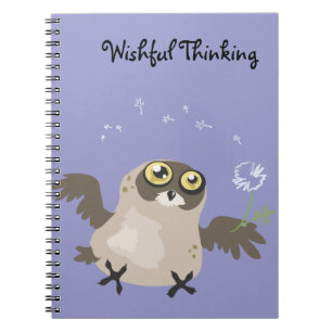 Wunschdenken Owl ~ Notebook Notizblock
